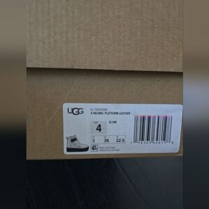 UGG K Neumel Platform Leather Boots